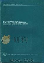 FAO FISHERIES TECHNICAL PAPER NO.228 MANAGEMENT CONCEPTS FOR SMALL-SCALE FISHERIES:ECONOMIC AND SOC PDF电子版封面 9251012792