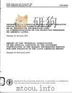 FAO FISHERIES REPORT NO.216 INFORME OF THE TECHNICAL CONSULTATION OF THE OFFICIAL CONTATCS OF THE C PDF电子版封面 9250007906
