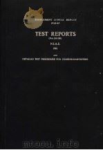 SUPPLEMENT ANNUAL REPORT 1960-61 TEST REPORTS (NOS 266-300) N.I.A.E. 1961 PDF电子版封面