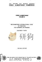 CODEX ALIMENTARIUS  VOLUME B  RECOMMENDED INTERNATIONAL CODE OF PRACTICE FOR SHRIMPS OR PRAWNS  CAC/（ PDF版）