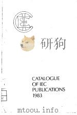 CATALOGUE OF IEC PUBLICATION 1983 PDF电子版封面