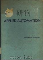 APPLIED AUTOMATION PDF电子版封面 JAMES R.CUSTER