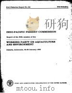 REPORT OF THE FIFTH SESSION OF THE WORKING PARTY ON AQUACULTURE AND ENVIRONMENT（12 PDF版）