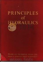 PRINCIPLES OF HYDRAULICS PDF电子版封面
