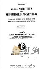 MACKROW'S NAVAL ARCHITECT'S SHIPBUILDER'S POCKET BOOK FIFTEENTH EDITION PDF电子版封面 LLOYD WOOLLARD