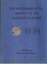 ENVIRONMENTAL IMPACTS OF AQUACULTURE PDF电子版封面 0849305012 KENNETH D.BLACK