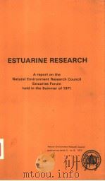 ESTUARINE RESEARCH（ PDF版）