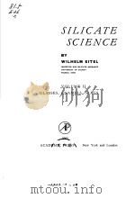SILICATE SCIENCE VOLUME II PDF电子版封面 WILHELM ELTEL