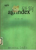 AGRINDEX VOL.1 NO.4 1975 PDF电子版封面