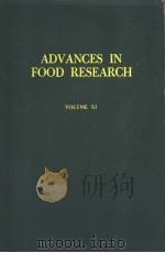 ADVANCES IN FOOD RESEARCH VOLUME 11 PDF电子版封面 C.O.CHICHESTER E.M.MRAK