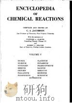 ENCYCLOPEDIA OF CHEMICAL REACTIONS  VOLUME 5（ PDF版）