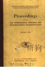 PROCEEDINGS OF THE 7TH INTERNATIONAL CONGRESS FOR MICROBIOLOGICAL STANDARDIZATION（ PDF版）