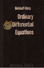 ORDINARY DIFFERENTIAL EQUATIONS PDF电子版封面