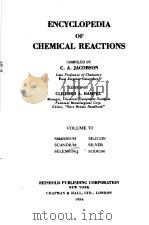 ENCYCLOPEDIA OF CHEMICAL REACTIONS  VOLUME 6（ PDF版）