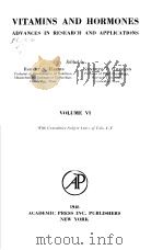 VITAMINS AND HORMONES:ADVANCES IN RESEARCH AND APPLICATIONS VOLUME 6 PDF电子版封面 ROBERT S.HARRIS KENNETH V.THI