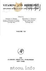 VITAMINS AND HORMONES：ADVANCES IN RESEARCH AND APPLICATIONS  VOLUME 7（ PDF版）