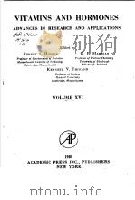 VITAMINS AND HORMONES：ADVANCES IN RESEARCH AND APPLICATIONS  VOLUME 16（ PDF版）