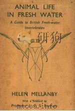 ANIMAL LIFE IN FRESH WATER PDF电子版封面