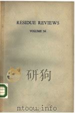 RESIDUE REVIEWS VOLUME 56 PDF电子版封面 0387901159 FRANCIS A.GUNTHER
