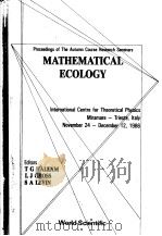 MATHEMATICAL ECOLOGY PDF电子版封面 9971505568 T G HALLAM L J GROSS S A LEVI