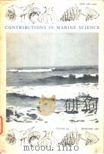 CONTRIBUTIONS IN MARINE SCIENCE VOLUME 24 AUGUST 1981 PDF电子版封面