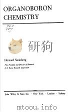 ORGANOBORON CHEMISTRY PDF电子版封面 HOWARD STEINBERG