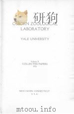 OSBORN ZOOLOGICAL LABORATORY  VOLUME 10（ PDF版）
