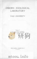 OSBORN ZOOLOGICAL LABORATORY VOLUME 3 PDF电子版封面