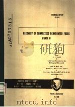 RECOVERY OF COMPRESSED DEHYDRATED FOODS PHASE 2 PDF电子版封面 A.P.MOCKENZIE AND B.J.LUYET