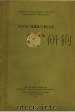 UNIVERSITY OF CALIFORNIA,SAN DIEGO SCRIPPS INSTITUTION OF OCEANOGRAPHY CONTRIBUTIONS VOLUME 50 PAR PDF电子版封面