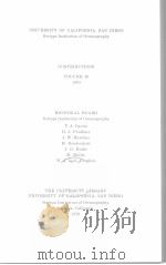 UNIVERSITY OF CALIFORNIA,SAN DIEGO SCRIPPS INSTITUTION OF OCEANOGRAPHY CONTRIBUTIONS VOLUME 40 PAR PDF电子版封面