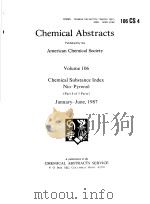 CHEMICAL ABSTRACTS VOLUME 106 PART 4 OF 5 PARTS PDF电子版封面