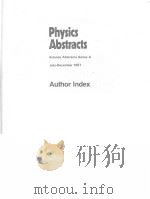 PHYSICS ABSTRACTS  AUTHOR INDEX  VOL.90（ PDF版）
