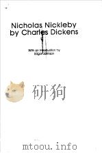 NICHOLAS NICKLEBY BY CHARLES DICKENS PDF电子版封面 0553210866 EDGAR JOHNSON