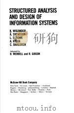STRUCTURED ANALYSIS AND DESIGN OF INFORMATION SYSTEMS PDF电子版封面 0070150613 B.WERBELL AND R.GIBSON