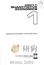 PAPERS IN QUANTITATIVE ECONOMICS 1 PDF电子版封面