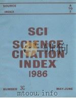 SCI SCIENCE CITATION INDEX 1986 NUMBER 3C CORPORATE INDEX SOURCE INDEX A-Z PDF电子版封面