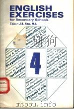 ENGLISH EXERCISES FOR SECONDARY SCHOOLS PDF电子版封面 J.B.ALTER