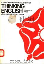 THINKING ENGLISH TEACHER'S BOOK PDF电子版封面 0304306266 JOANNA GRAY MICHAEL THORN