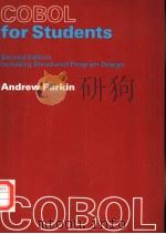 COBOL FOR STUDENTS SECOND EDITION PDF电子版封面 0713134771 ANDREW PARKIN
