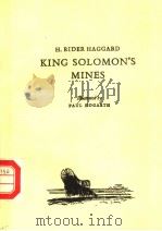 KING SOLOMON‘S MINES PDF电子版封面 H.RIDER HAGGARD