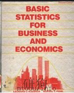 BASIC STATISTICS FOR BUSINESS AND ECONOMICS SECOND EDITION PDF电子版封面 007033448X LEONARD J.KAZMIER NORVAL F.PO