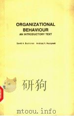 ORGANIZATIONAL BEHAVIOUR AN INTRODUCTORY TEXT PDF电子版封面 0136410693 DAVID A.BUCHANAN ANDRZEJ A.HUC