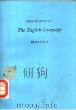 THE ENGLISH LANGUAGE PDF电子版封面 DAVID CRYSTAL
