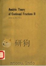 ANALYTIC THEORY OF CONTINUED FRACTIONS 2（ PDF版）