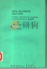 NEW BUSINESS MATTERS PDF电子版封面 7506205343 J.S.MCKELLEN M.D.SPOONER