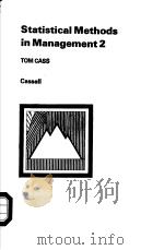 STATISTICAL METHODS IN MANAGEMENT 2（ PDF版）