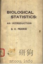 BIOLOGICAL STATISTICS:AN INTRODUCTION PDF电子版封面 S.C.PEARCE