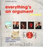 EVERYTHING'S AN ARGUMENT WITH READINGS SECOND EDITION PDF电子版封面 0312397399 ANDREA A.LUNSFORD JOHN J.RUSZ