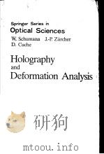 HOLOGRAPHY AND DEFORMATION ANALYSIS PDF电子版封面 3540135316
